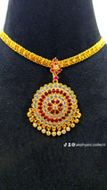 Diamontele cut chain with mossanite stones red and white aatil.Not 916. Code 909