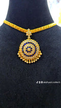 Diamond cut chain with blue and white mossanite stones aatil ( removable ).Not 916. Code 023