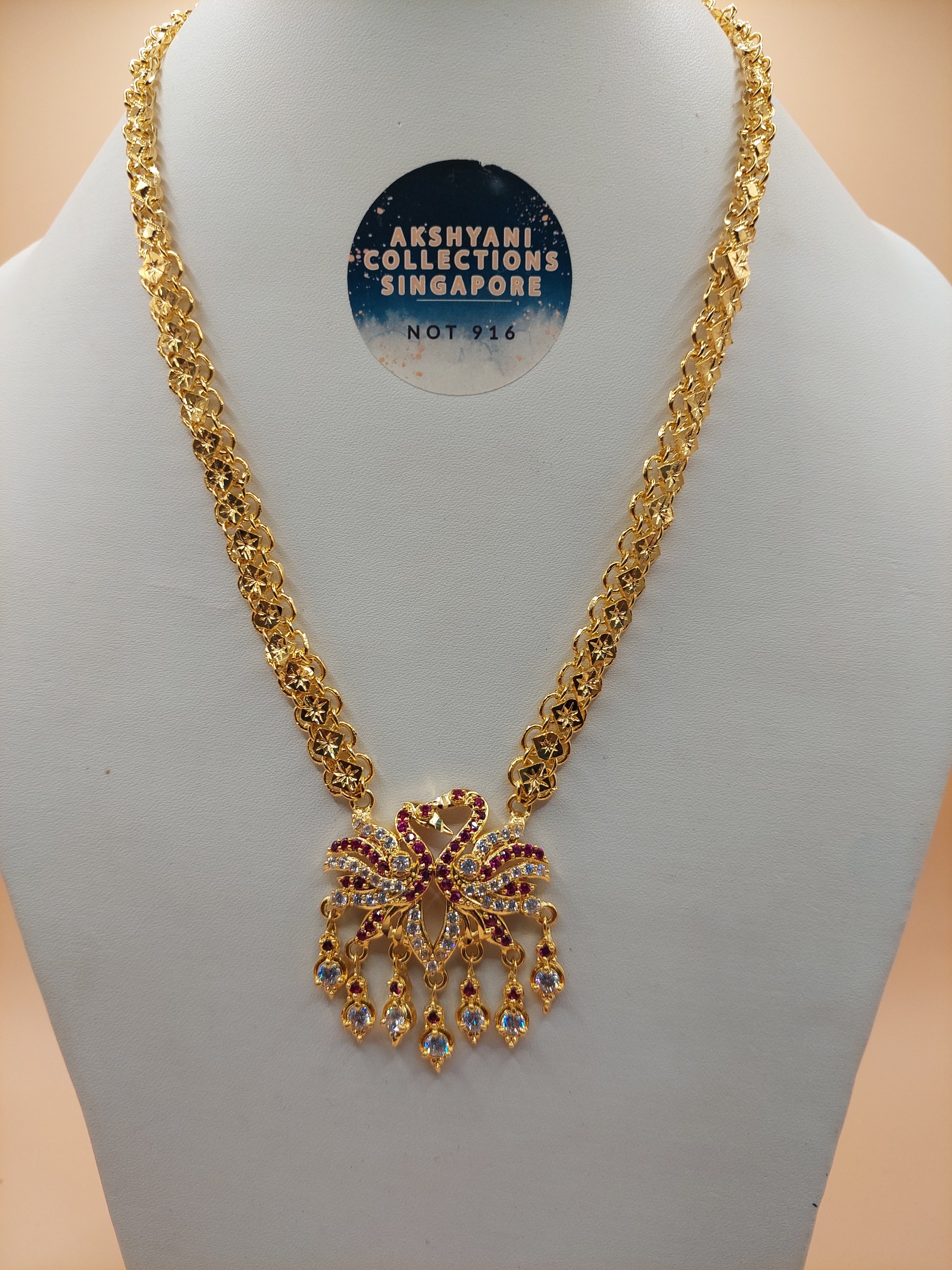 AD code 45. Peacock 24 inches beauty * not 916 gold