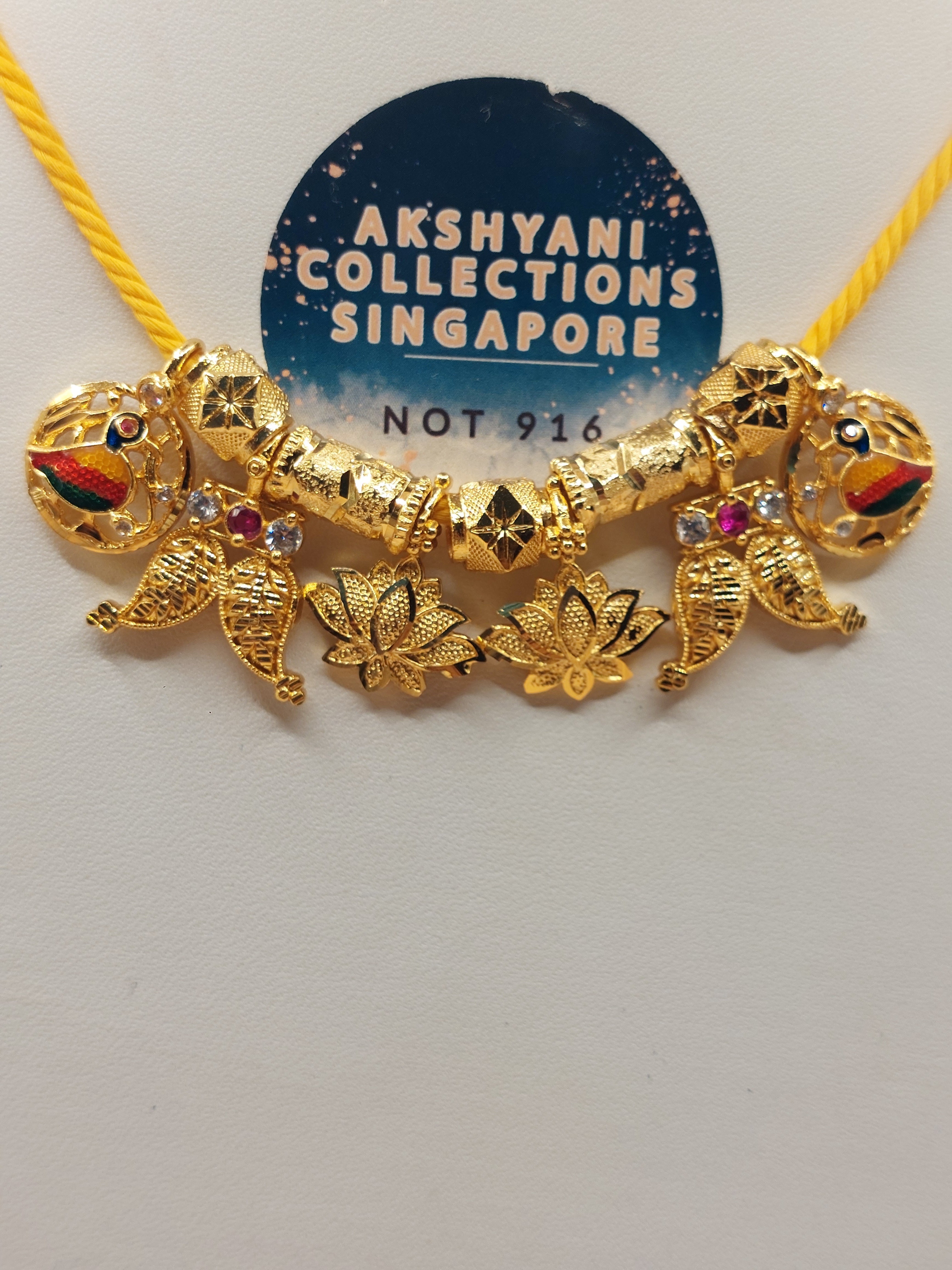 Code 7034. Thali items not 916 gold. Read before purchasing .