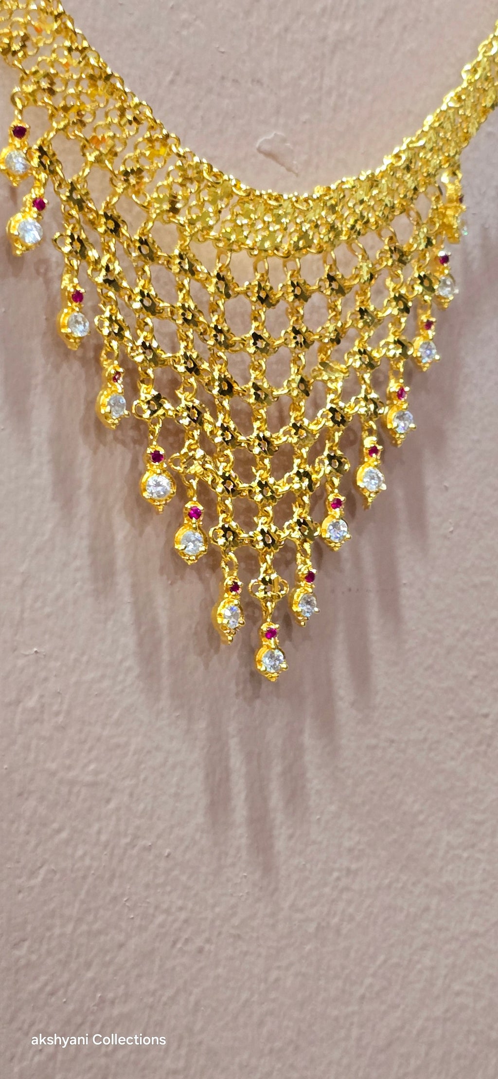 Choker set. Not 916 gold. Length up to 18 inches ( adjustable rings)