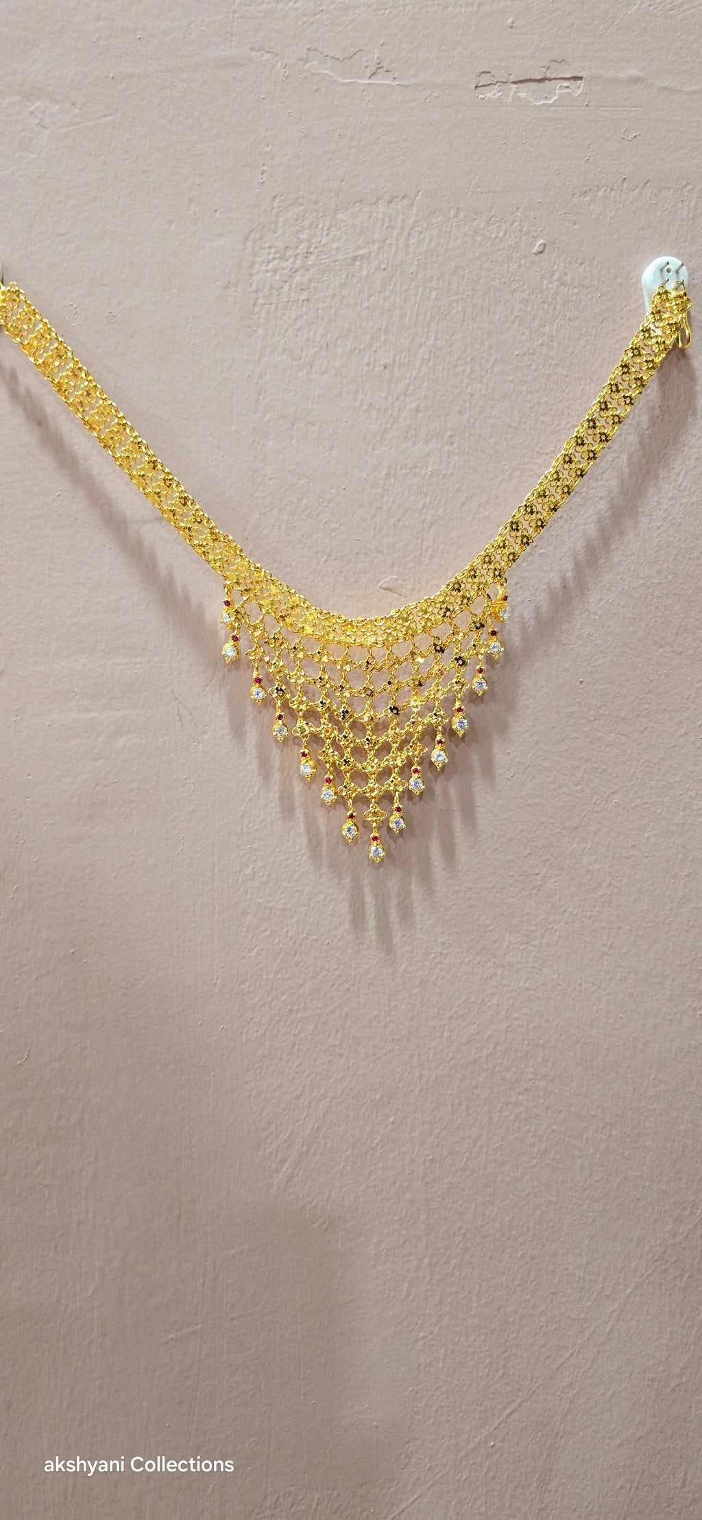 Choker set. Not 916 gold. Length up to 18 inches ( adjustable rings)
