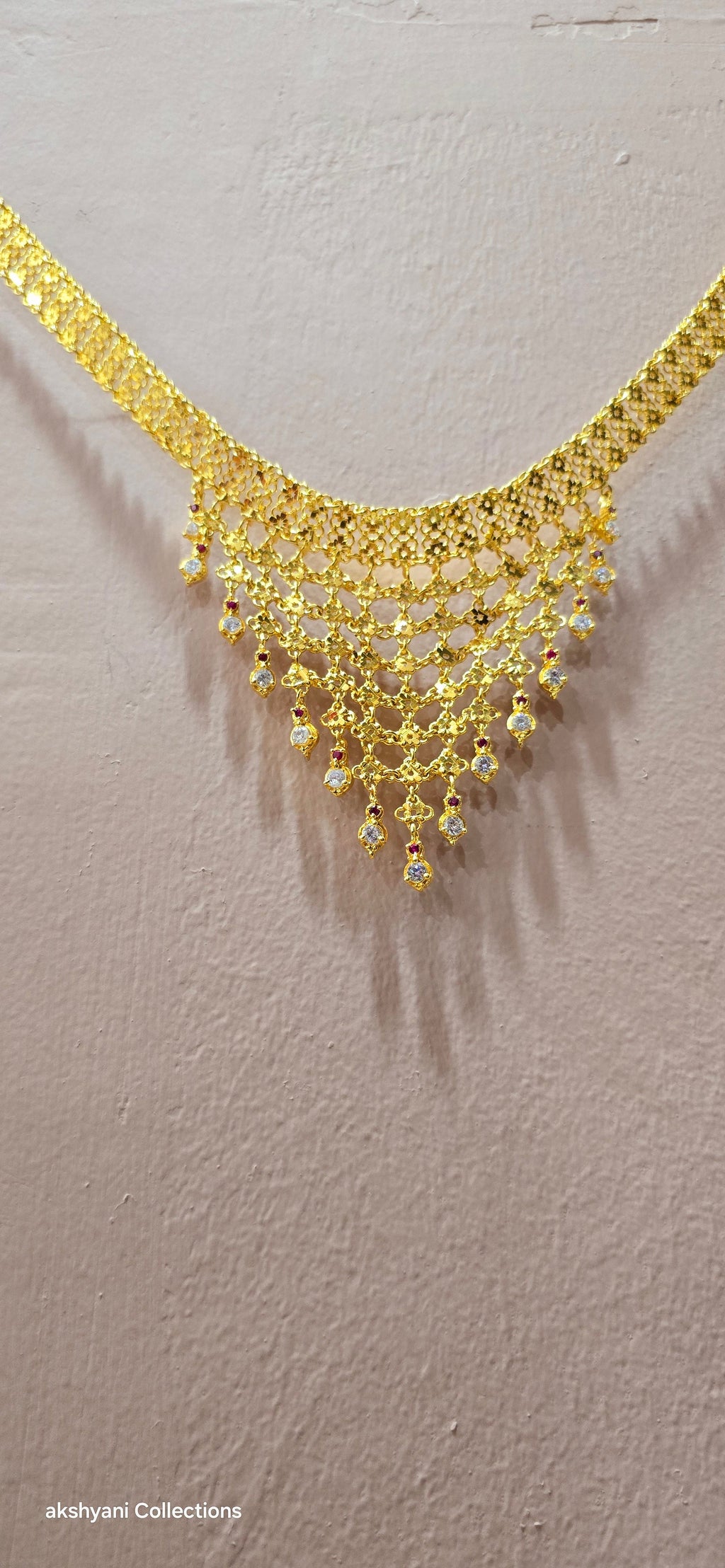 Choker set. Not 916 gold. Length up to 18 inches ( adjustable rings)