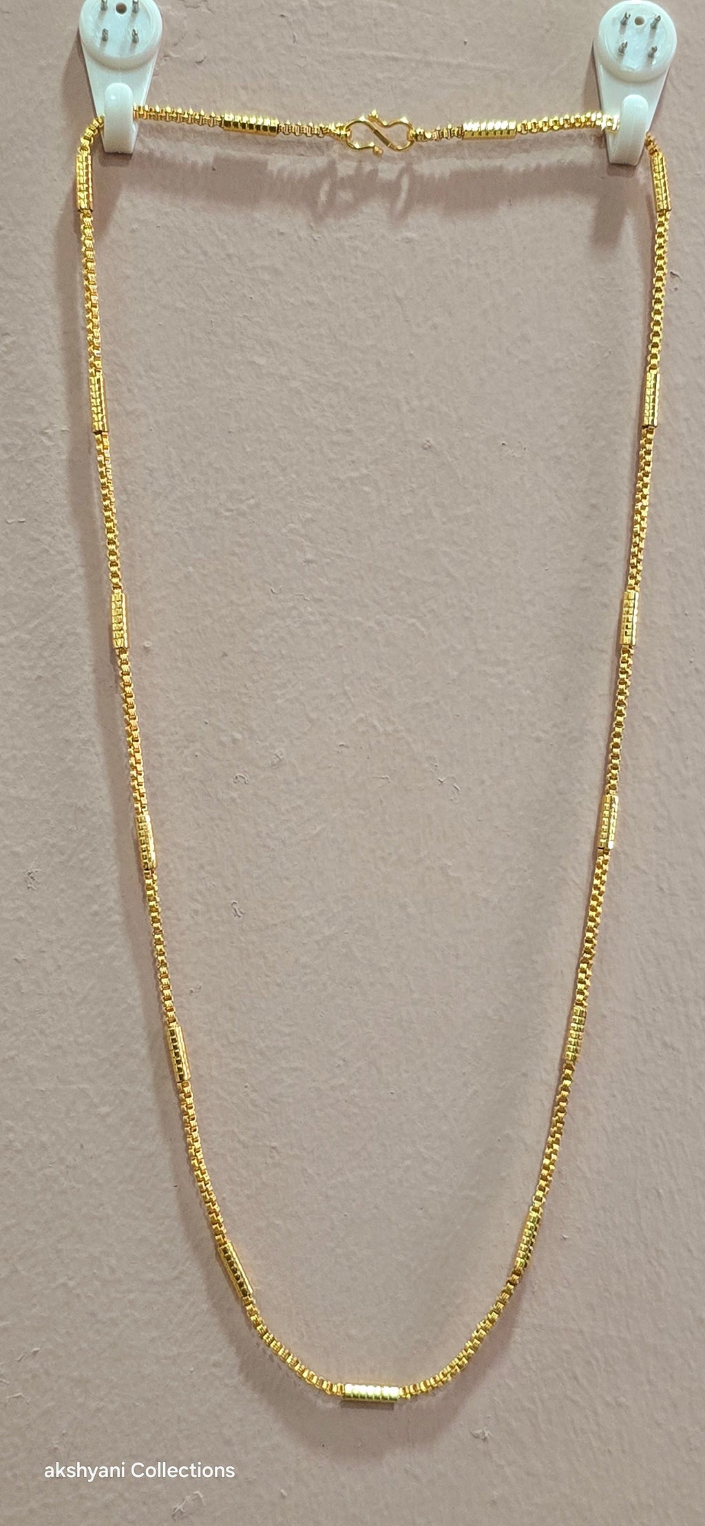 24  inches soft spinkle  chain not 916 gold