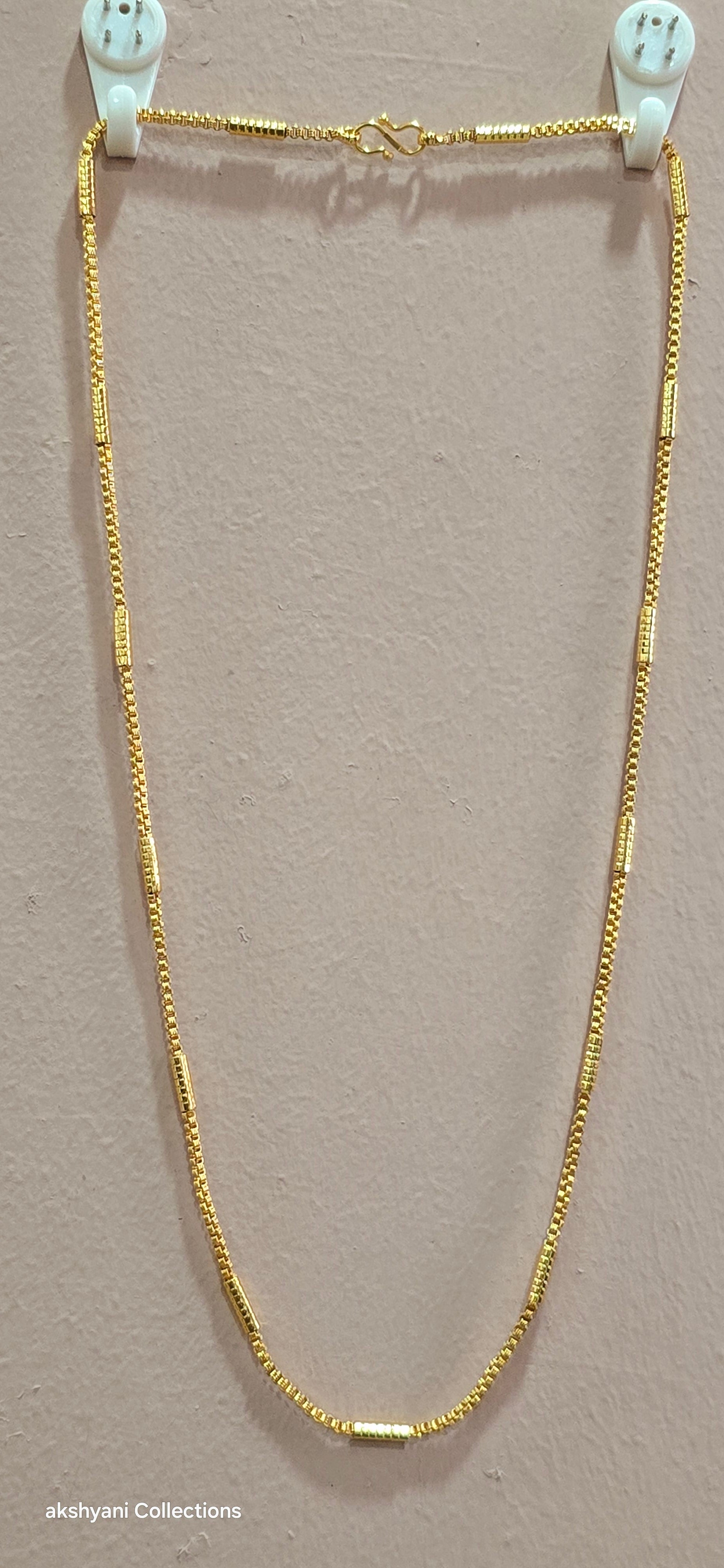 24  inches soft spinkle  chain not 916 gold
