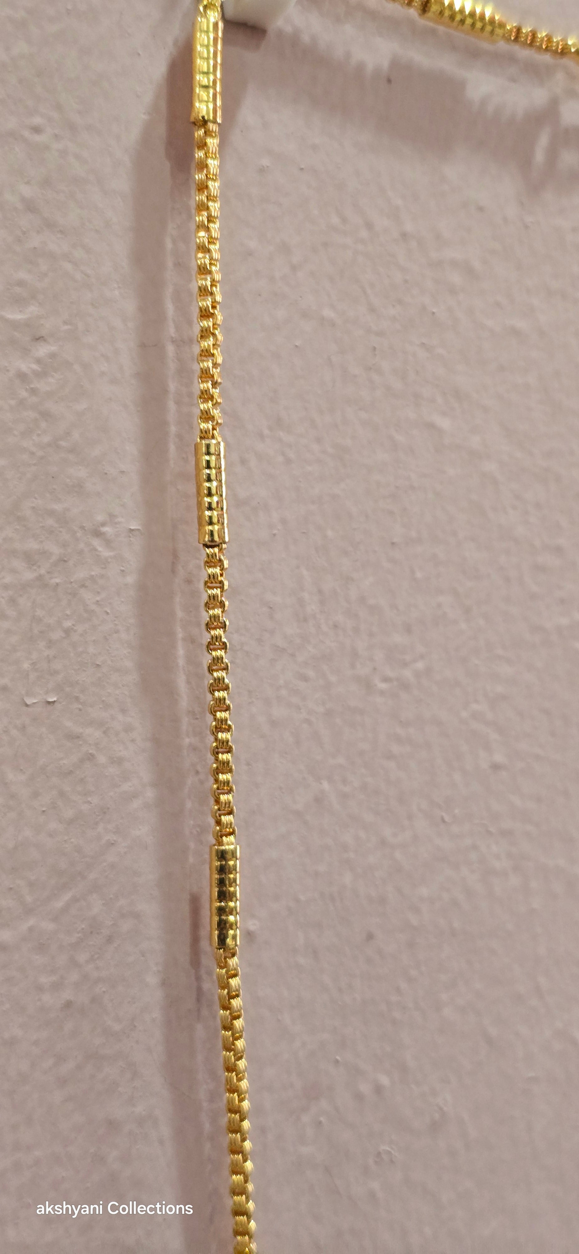 24  inches soft spinkle  chain not 916 gold