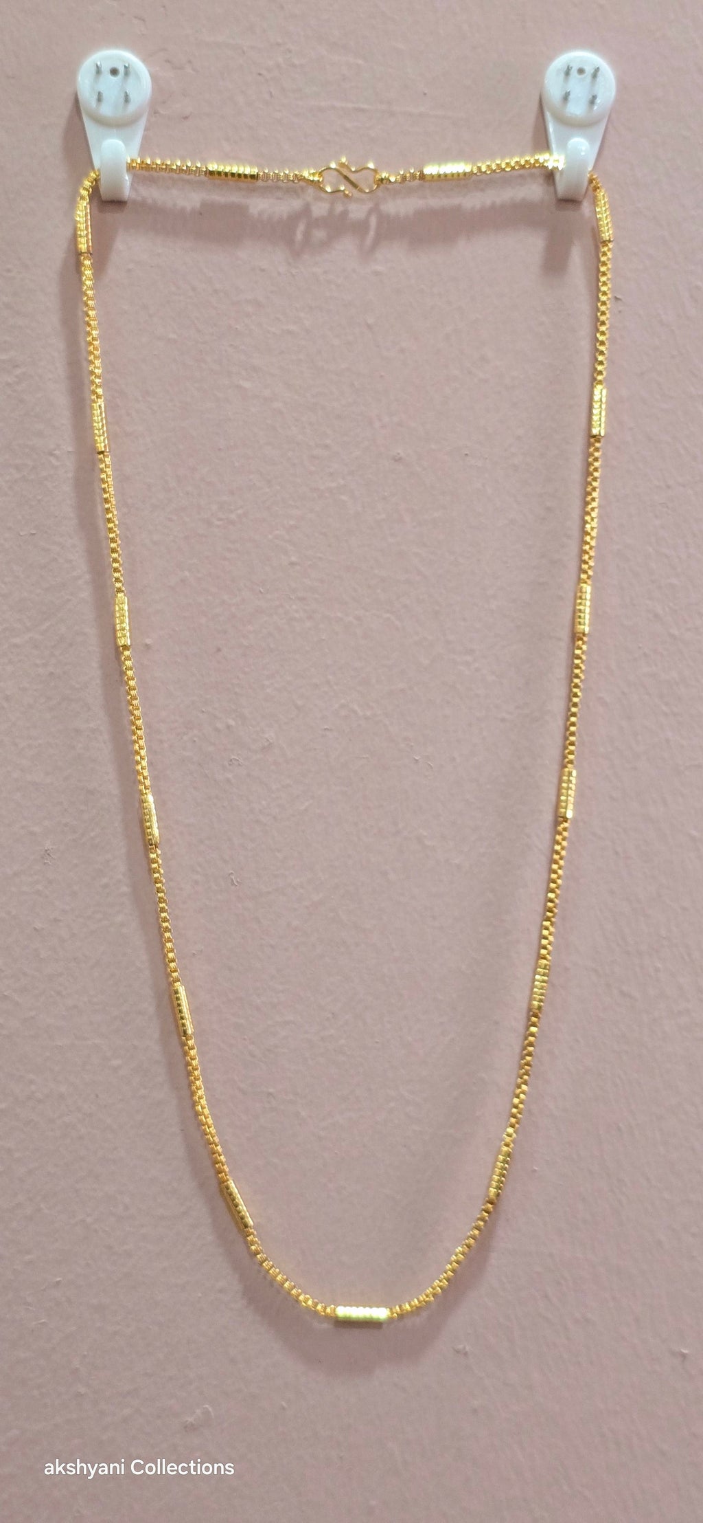 24  inches soft spinkle  chain not 916 gold