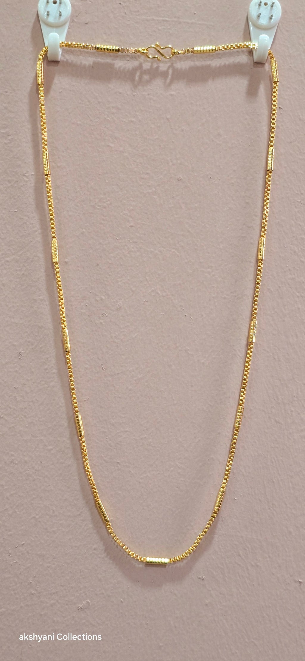 24  inches soft spinkle  chain not 916 gold