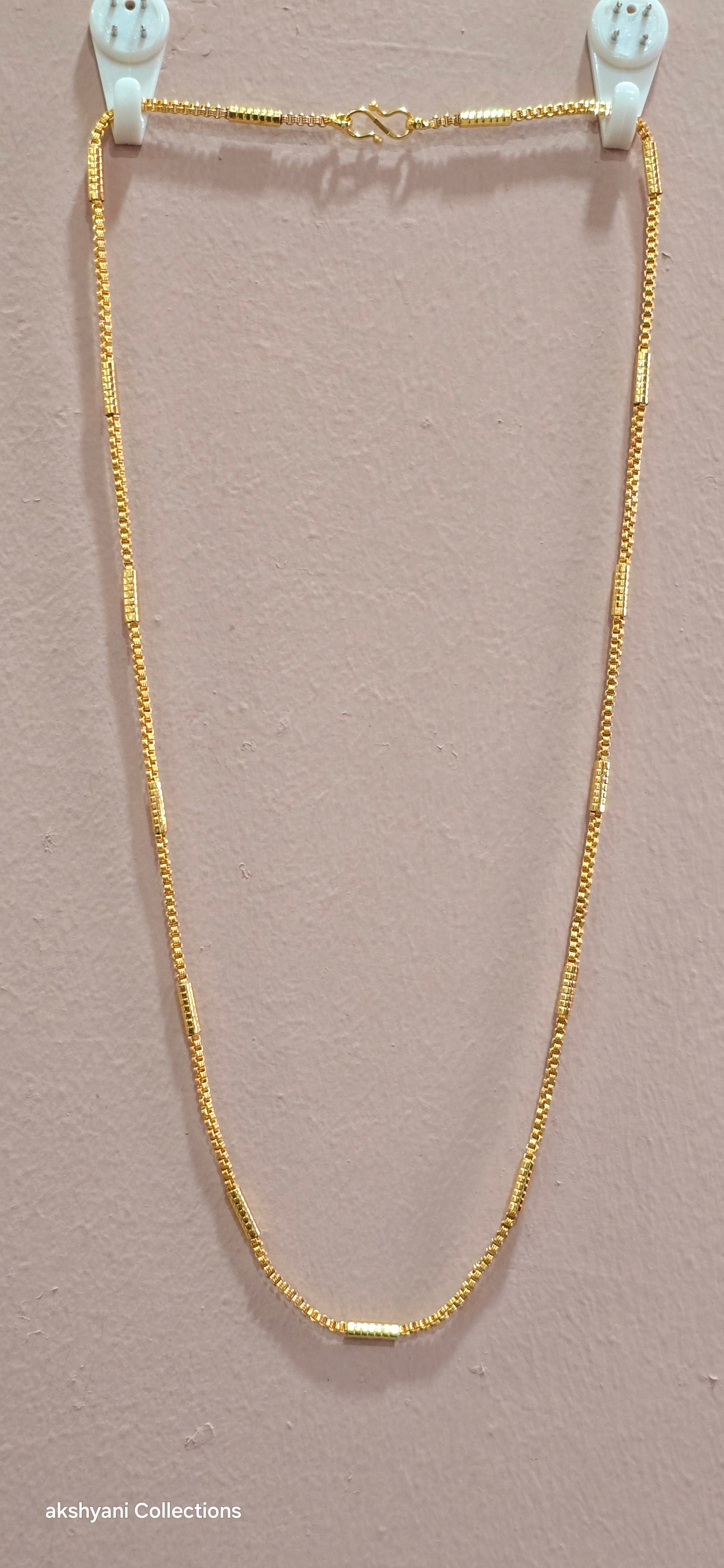 24  inches soft spinkle  chain not 916 gold