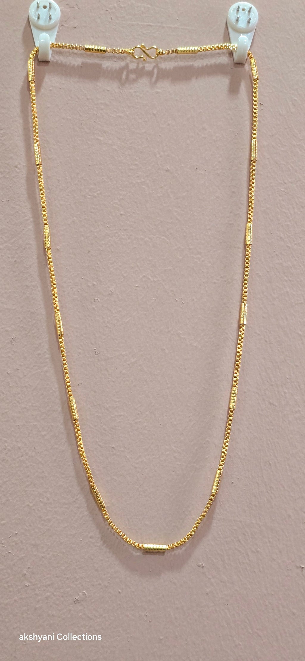 24  inches soft spinkle  chain not 916 gold