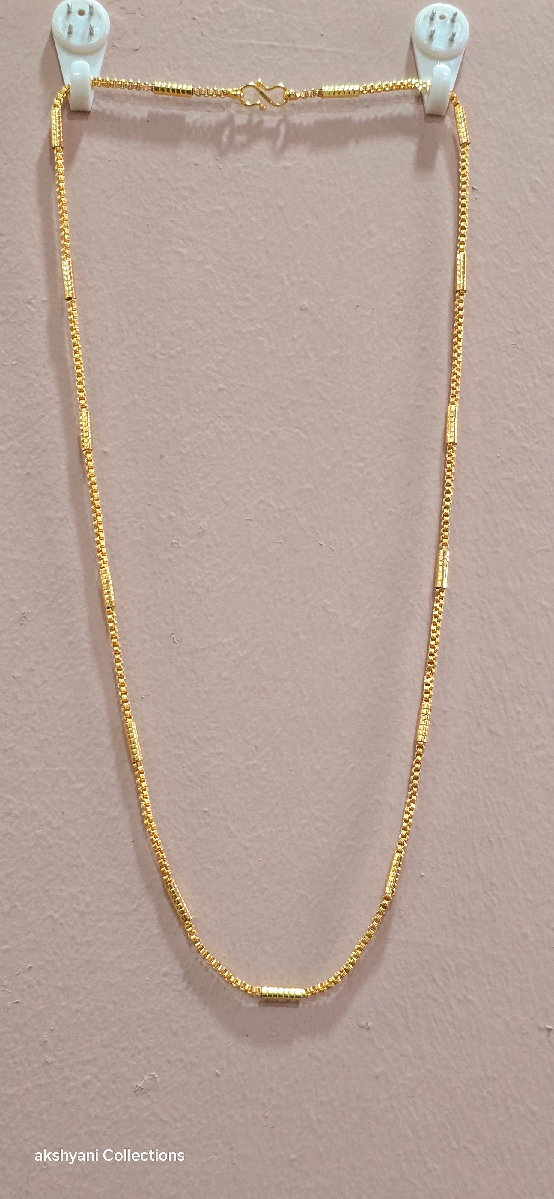 24  inches soft spinkle  chain not 916 gold