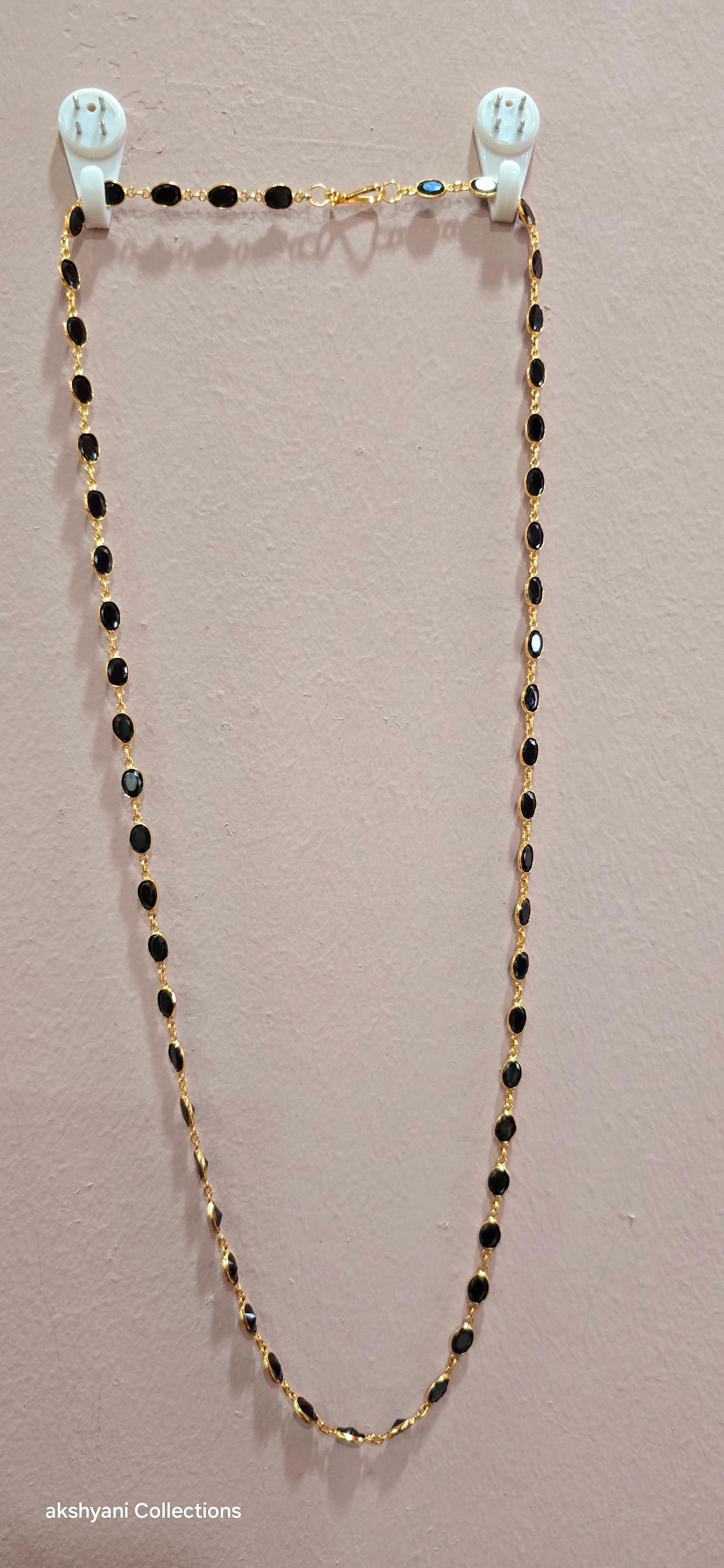 Black faucet beads. 30 inches.  Not 916 gold. Functionwear