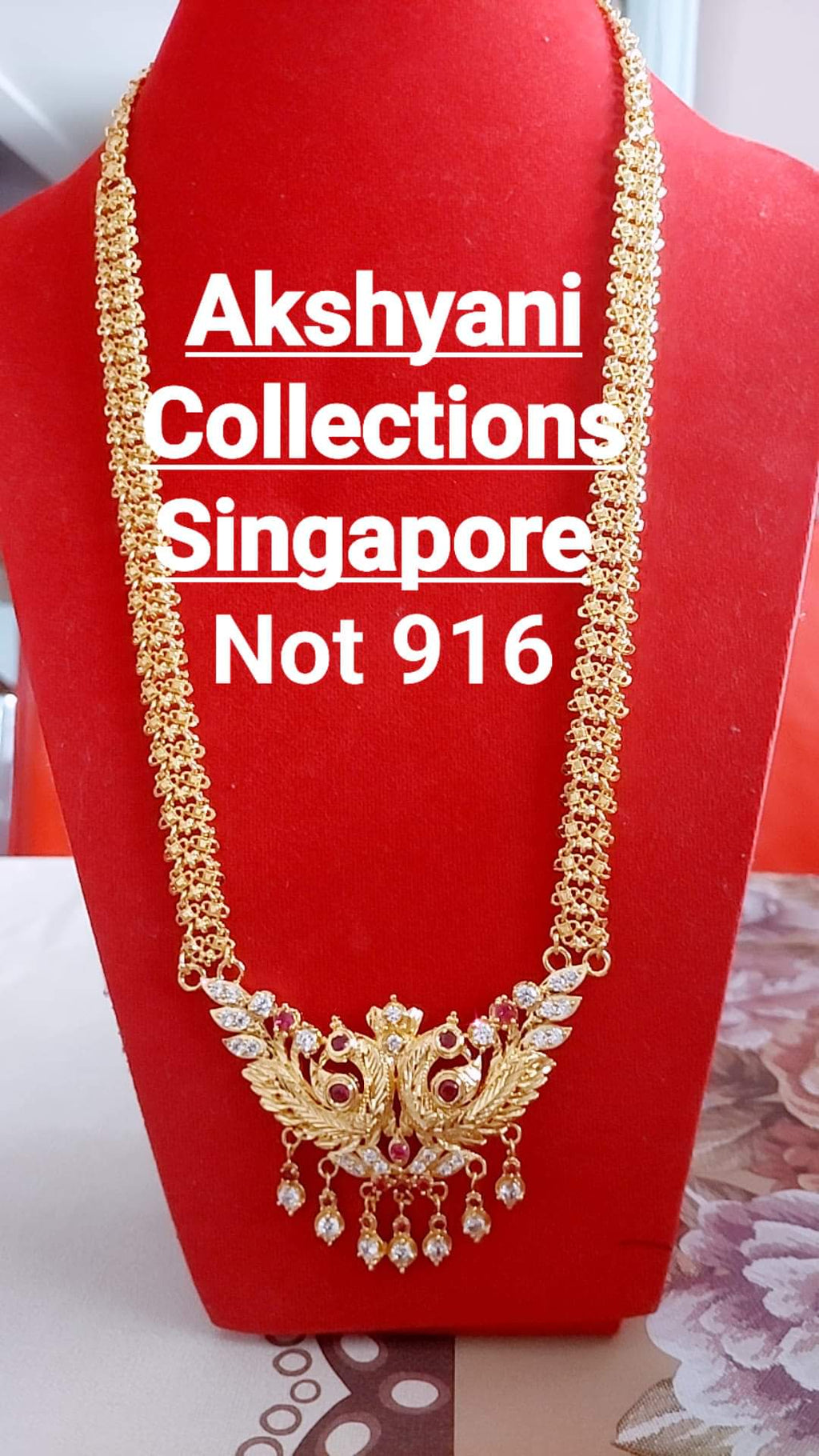 1 layer peacock broad patta chain not 916.