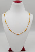 beads galore 001 . Not 916 gold.Soft chain .Not suitable for shower.