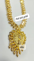28 inches length cz designer chain with attached locket Not 916. Function wear type of jewellery. Code 09431