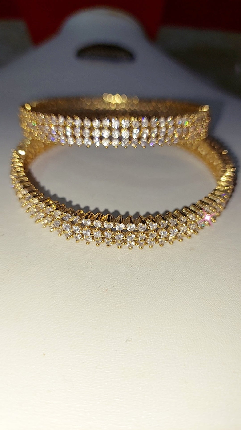 AD BANGLES)0067 WHITE STONES