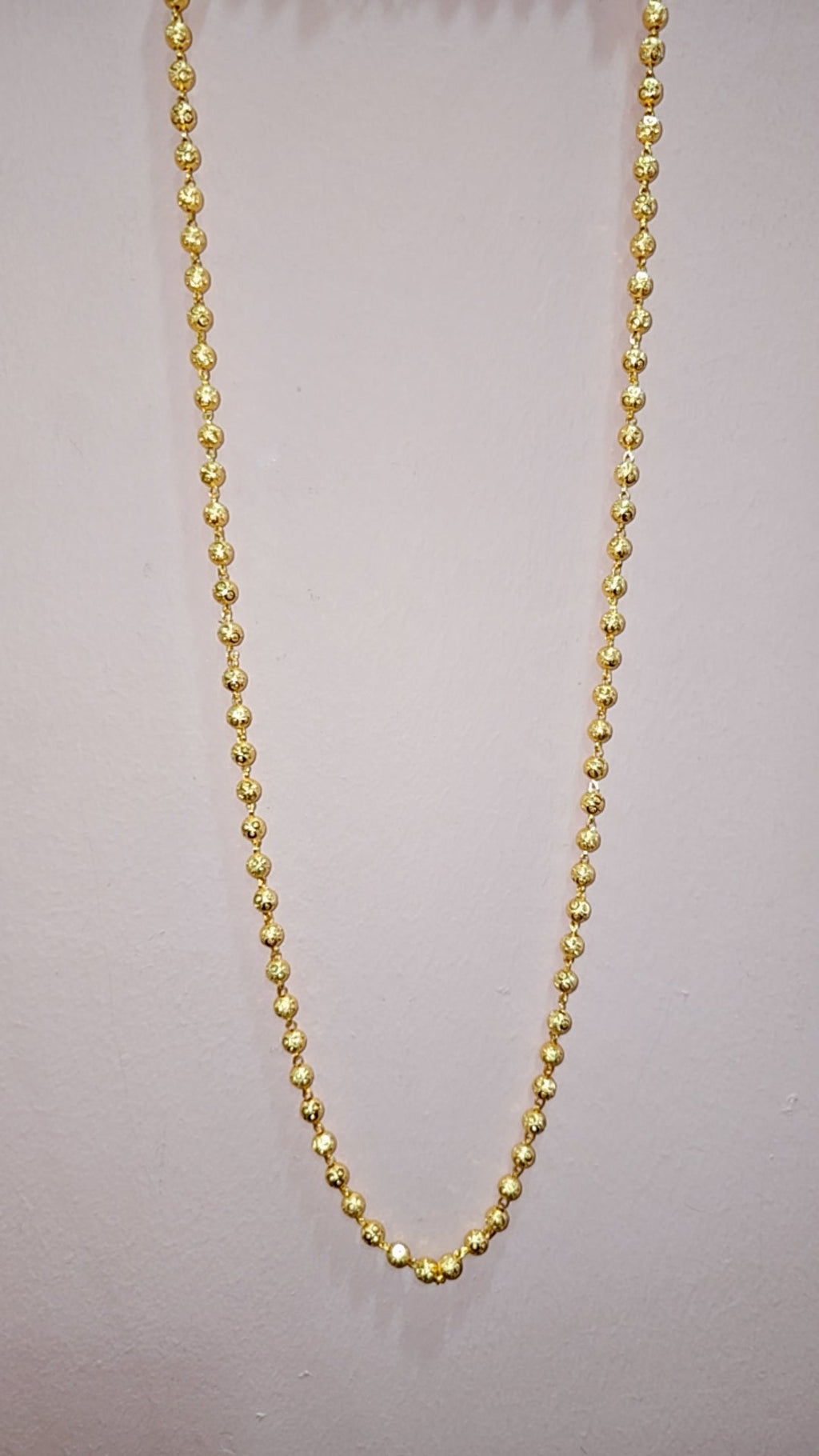 30 inches cz,cut ball chain